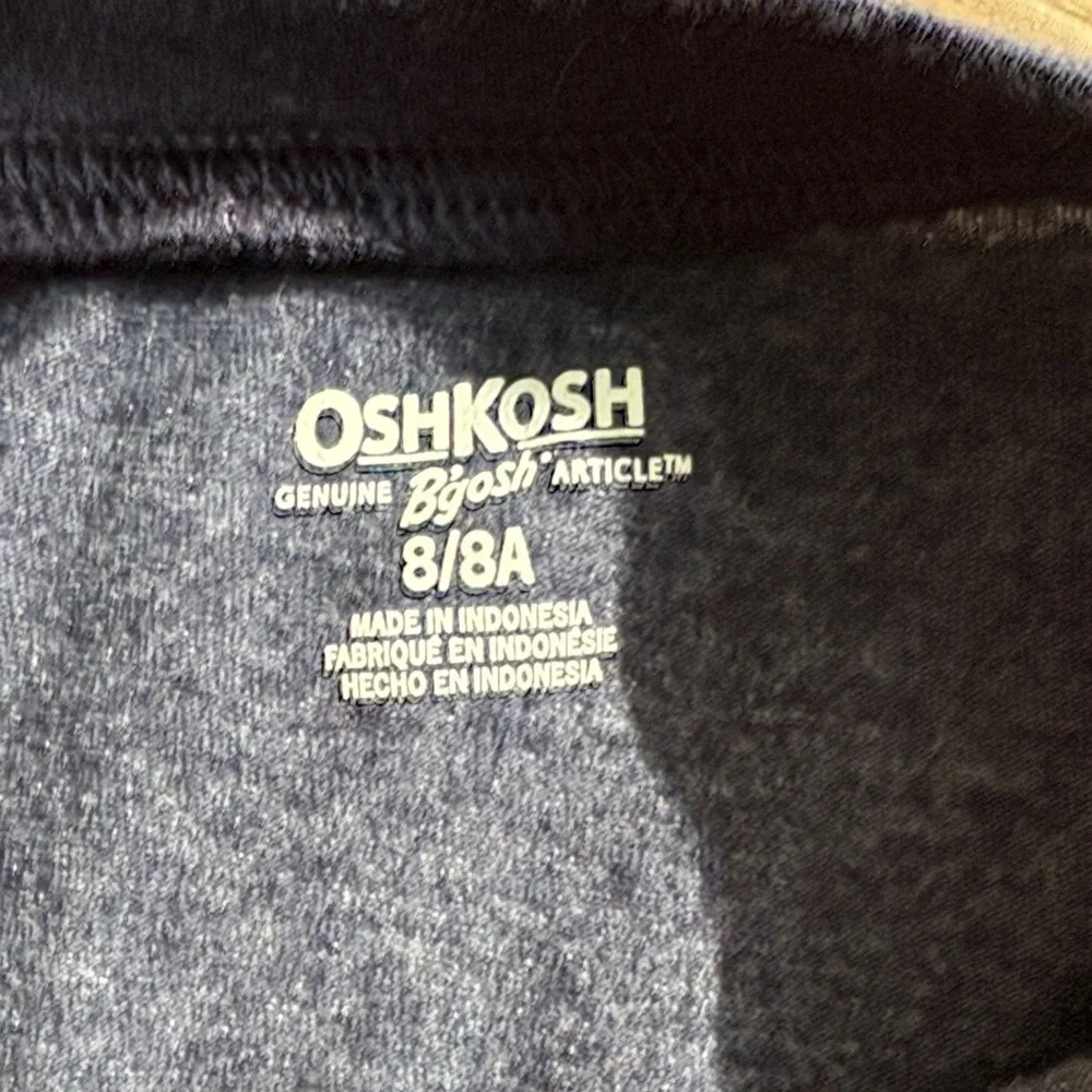 OshKosh B'gosh Dark Blue Long Sleeve Henley - Picture 3 of 4